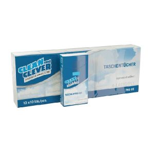 Taschentücher PRO69 4-lagig weiss 21x21 cm 24 x100 Kt. 24 Pkt.à 10 x 10 Tücher