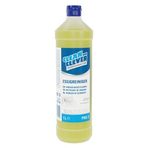 Essigreiniger PRO 3, CLEAN and CLEVER, gelb, flüssig, pH: 2,5 - 3,5, 1 Liter, Kt. 12 Fl.
