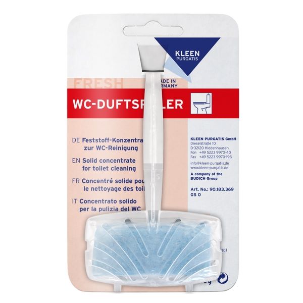 WC-Duftspüler, CLEAN and CLEVER Einhänger, Meeresfrischeduft, phosphatfrei, blau Kt. 22 Stk.