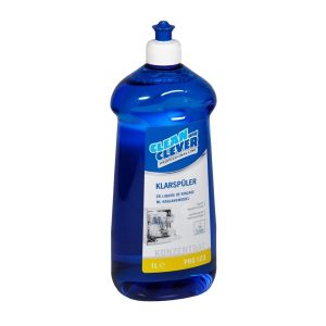 Klarspüler PRO 123 1 lt. CLEAN and CLEVER blau, flüssig, pH: 1,7, umweltschonend, alkoholhaltig, 1 Liter