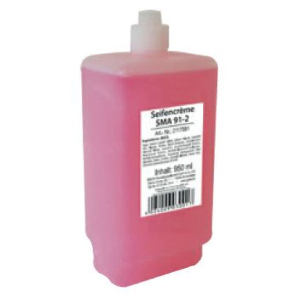 Seifencrème SMA 91, CLEAN and CLEVER Blumenduft, rosa, pH-neutral, 950 ml Kt. 6 Fl.