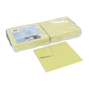 Allzwecktuch SMA 64, gelb, CLEAN and CLEVER 100% Viskose, 35 × 40 cm, 140 g/m², gelb Pkt à 20 Tücher.