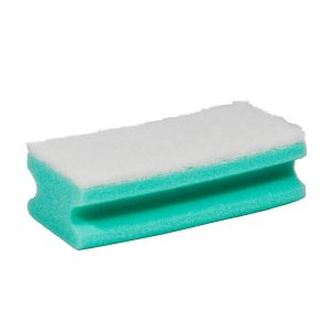 Pflegeschwamm PRO 61, CLEAN and CLEVER 7 × 15 cm, grün / weiss Pkt. 6 Stk.