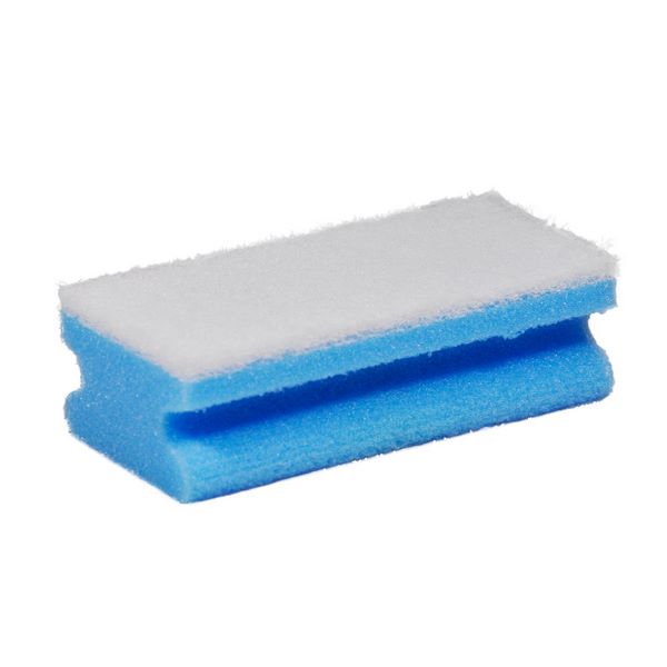Pflegeschwamm PRO 61, CLEAN and CLEVER 7 × 15 cm, blau / weiss Pkt. 6 Stk.