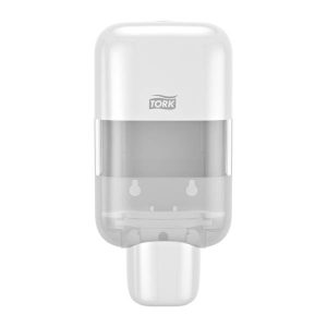 Tork Spender für Seifen - S5 System Kunststoff, H: 224 B: 112 T: 99 mm, abschliessbar, mit Sichtfenster, weiss, 525ml