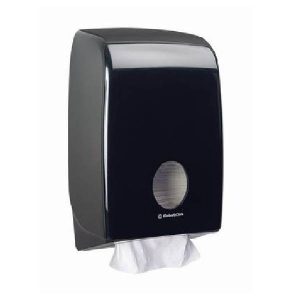 Kimberly-Clark Aquarius Handtuchspender Kunststoff, H: 399 B: 265 T: 140 mm, mit Sichtfenster, schwarz