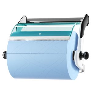 Tork Performance Grossrollen-Wandhalter W1 Türkis / Weiss, Kunststoff / Metall H/T/B, 463 x 274 x 646 mm 652100