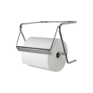 Wandhalterung für BulkySoft Reinigungsrollen chrom, H x B x T 38 x 24 x 32 cm Max. Rl. Ø 34 cm, Max. Rl. Breite 32 cm 01310