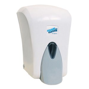 Seifenspender SMA 402 CLEAN und CLEVER Kunststoff, crème weiss, 155 × 225 × 125 mm, abschliessbar, 1 Liter