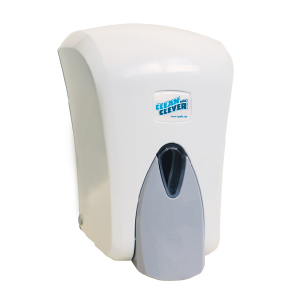 Seifenspender SMA 402 CLEAN und CLEVER Kunststoff, crème weiss, 155 × 225 × 125 mm, abschliessbar, 1 Liter