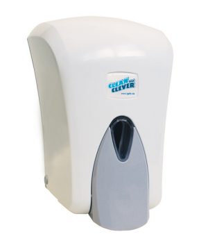 Seifenspender SMA 402 CLEAN und CLEVER Kunststoff, crème weiss, 155 × 225 × 125 mm, abschliessbar, 1 Liter