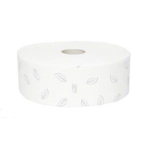 Tork Advanced Toilettenpapier Maxi Jumbo – T1 System Recycling, 2-lagig, hochweiss, 10 × 20 cm, Rolle à 1800 Blatt 360 lfm, Aussen Ø 26 cm, Lorbeerblatt-Prägung Pkt. 6Rl. Pal. 36 Pkt. (120272)