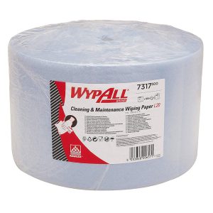 Reinigungsrollen Wypall L20 extra 2-lagig, Airflex, blau Grossrolle, verleimt, perforiert 1000 Cps., 23,5 x 38 cm Aussenabwicklung