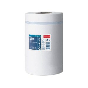 Tork Reflex Starke Mehrzweck, Mini Papierwischtücher, weiss, 2-lagig Tissue, 67m, 200 Tücher Perforiert, rändiert, Innenabrollung, entnehmbare Hülse Pkt 9 Rl. 473474