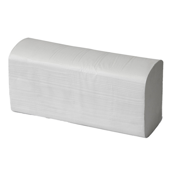 High Grade Handtuch Z-Falzung, Zellstoff, 2-lagig, weiss, 23,5 × 24 cm Tiefe gefaltet 7,8 cm, Pkt. 3750 Blatt (25 x 150 Blatt) Pal. 32 Pkt.
