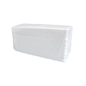 Handtücher Claire de luxe V-Falz Zell. 2 lg weiss, 25 x19 cm Kt. 5280 Stk. (24 x 220) Pal. 28 Kt.