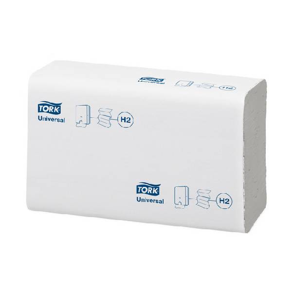 Papierhandücher Tork Xpress H2 Universal, Z-Falz, 2-lagig Tissue-Qualität, weiss, Softprägung 21.3 x 23.4 x 7,8 cm, Pkt. à 20 x 237 Blatt 150299