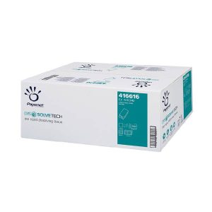 Papernet Handtuch V-Falzung, Recycling, 1-lagig, weiss, 24,5 × 23 cm, Tiefe gefaltet 11,5 cm, Bund 250 Blatt, Kt. 5000 Blatt, Pal. 32 Kt.