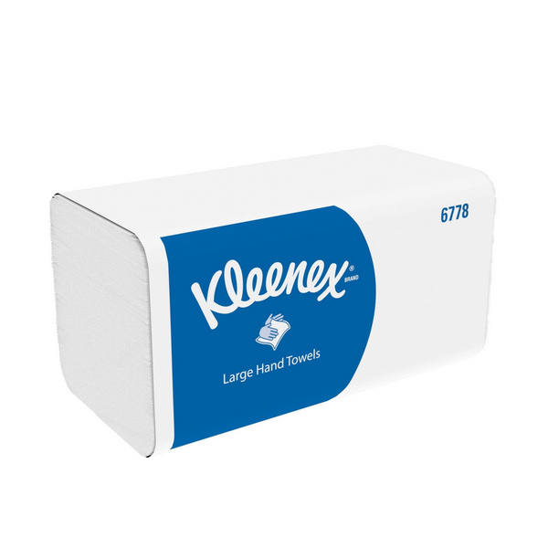 Kimberly-Clark Kleenex Ultra Handtuch W-Falzung, Airflex, 2-lagig weiss, 21,5 × 31,5 cm Tiefe gefaltet 10,5 cm, UV (124 Blatt x 15) Pkt.1860 Stk. Pal. 32 Pkt. (KC 6778)